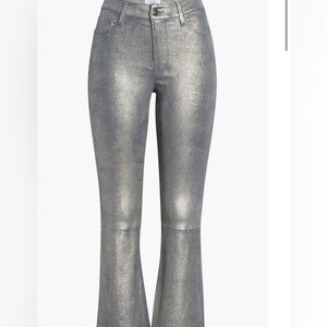 Frame Le Crop Metallic Leather Mini Boot Pants.
